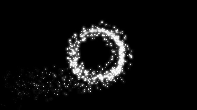 2d glowing glitter bubble ball animation, fast line circle style glitter motion, magic sparkles glitter line ball, cartoon style blinking stars, flat vector doodle sparkle on a black screen. 4k
