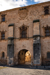 Fototapeta premium Lerma, Burgos, Spain. Majestic Baroque Ducal Palace in the Historic Hilltop Town.