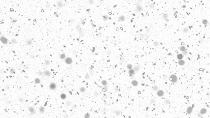 Snowfall. Winter heavy snowflakes. Overlay texture isolated  background PNG transparent