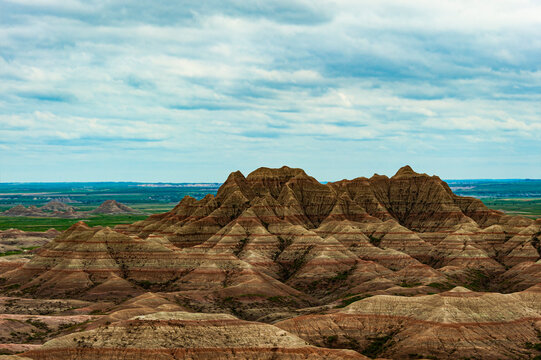 Badlands National Park in South Dakota. The rugged beauty of the Badlands draws visitors from around the world.