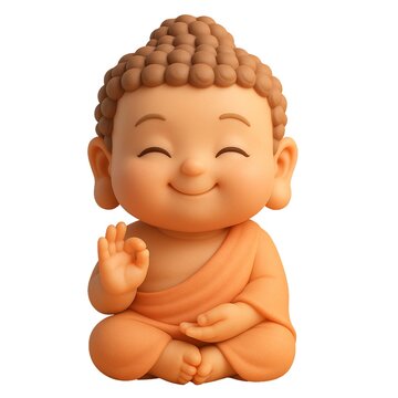 Little Buddha Showing Okay Sign (Vitarka Mudra)