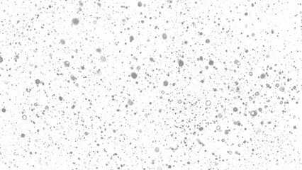 Snowfall. Winter heavy snowflakes. Overlay texture isolated  background PNG transparent