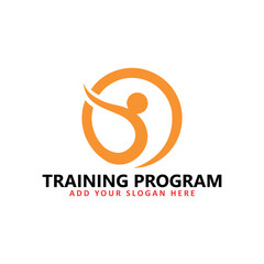 business coaching training program logo design vector
