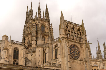 Fototapeta premium UNESCO World Heritage Burgos Cathedral (Burgos, Spain): Grand Spanish Gothic Landmark.