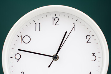 Clock tells the time of work and daily life, concept of time and rules of limited time, time photography