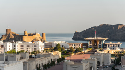 Cityscape of Muscat in the early morning
