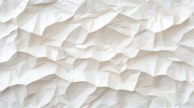 A textured white paper surface with a crumpled appearance.