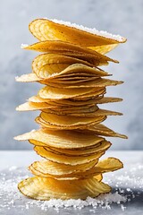Golden Crispy Potato Chips