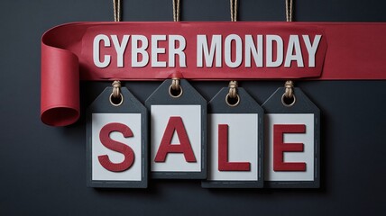 Grab amazing Cyber Monday deals now with this modern sale banner, and boost your holiday season marketing with this eye catching design