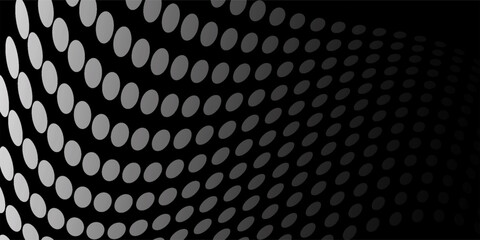 Dotted halftone gradient texture. Fading polka dot background. Repeated dots gradation pattern background. Black vanishing comic pop art overlay backdrop. Halftone raster effect wallpaper. Vector