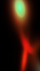 Abstract vertical background with glowing light streaks and dark shadows on a textured surface