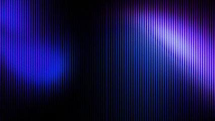 Abstract dark background with vertical blue and purple light streaks and lens flare effect for futuristic design