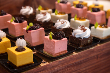Variety of desserts