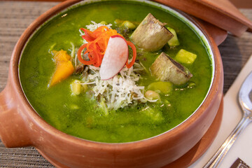 Traditional Peruvian dish, Mango Minestrone