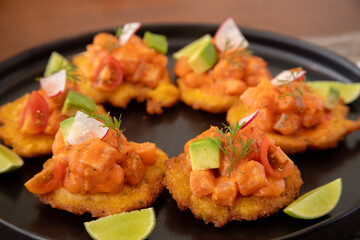 Traditional Peruvian food Corn cakes