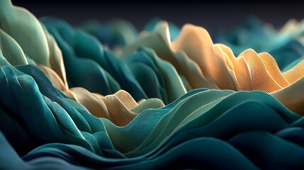 Smooth flowing bio gel forming abstract patterns eco innovation concept soft gradients and liquid texture organic biotechnology art