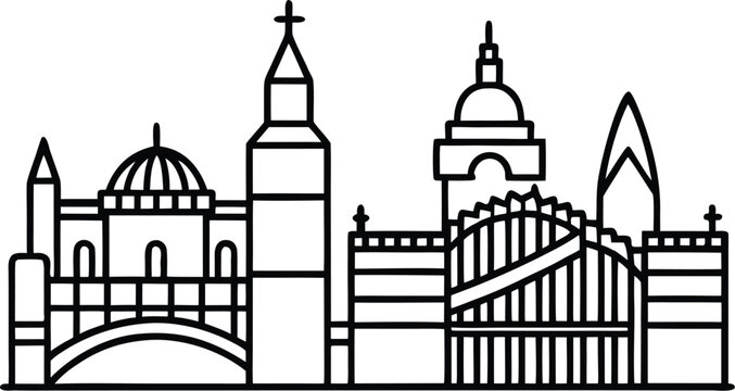 vector illustration of a building charch