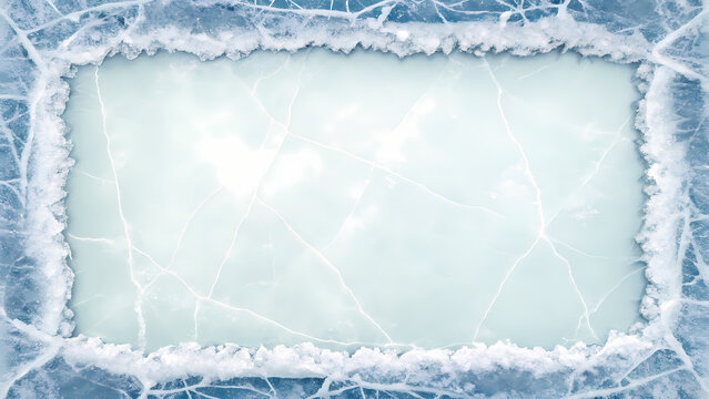Frozen Lake Frame – Business Promotion Background