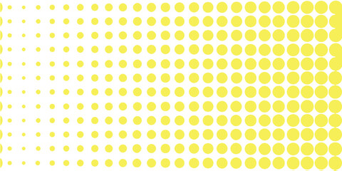 Yellow Halftone Dotted Fade Pattern Background