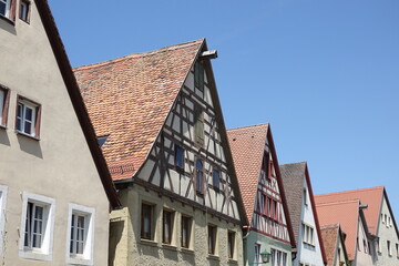 Fachwerkhäuser in Rothenburg ob der Tauber