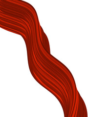 abstract red hair lines 