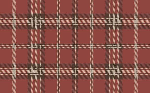 Classic red plaid seamless pattern background texture art concept