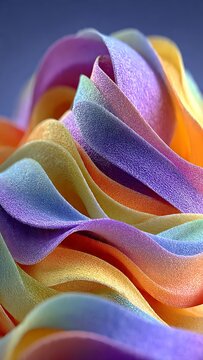 Vertical Colorful Ribbon Wave