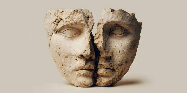 Timeless Theatrics: A Minimalist Conceptual Portrayal of Ancient Greek Dramatic Masks