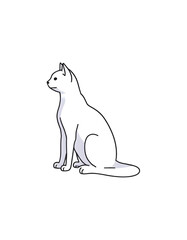 polar cat vector illustration