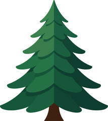Fototapeta premium christmas tree isolated on white background