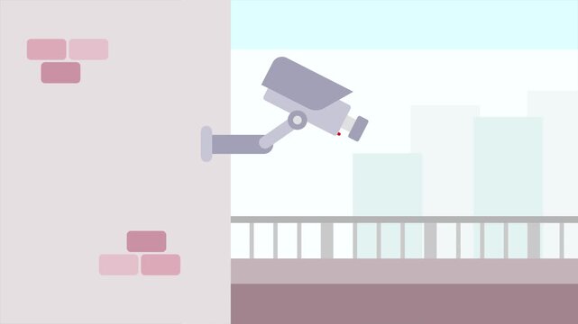 wireless outdoor surveillance camera with sensor motion graphics