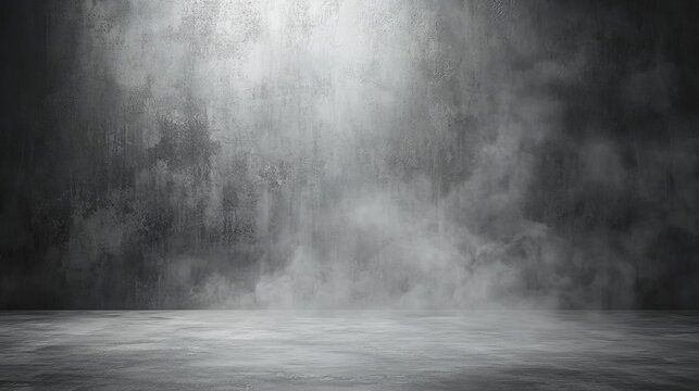 Moody Concrete Room Smoke, Light and Texture