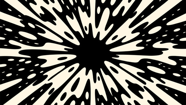 Abstract Explosion Splash Vector Background, Dynamic Black Ink Burst, Retro Liquid Shockwave Pattern for Poster, Branding, and Graphic Design"