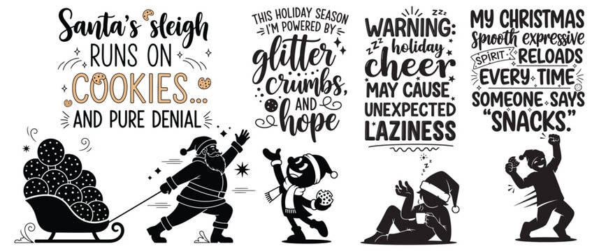 Santa sleigh runs on cookies and pure denial holiday cheer christmas