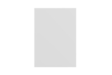 A4 Magazine Mockup White Blank 3D Rendering Transparent Background Mockup PNG