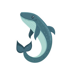 Obraz premium 2D flat vector illustration of Leviathan, designed in a clean icon style and isolated on a white background.