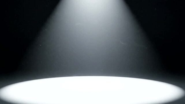 Spotlight on a Dark Stage.