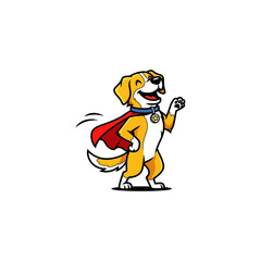 Super Dog icon flat vector design.