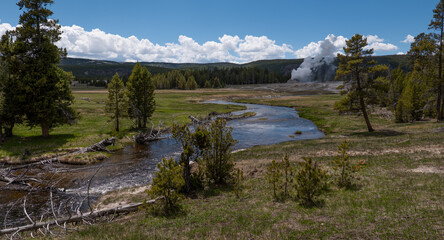 Yellowstone National Park River Valley