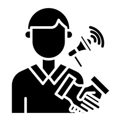 Influencer Collaboration Vector Icon