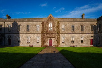 Fototapeta premium The University of Galway, Ollscoil na Gaillimhe in Irish, founded in 1845 as Queen’s College, Galway, a renowned research‑led university on the banks of the River Corrib in Galway, Ireland.