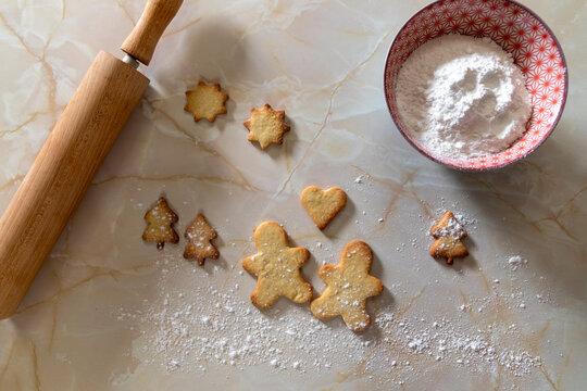 Christmas Cookie Flat Lay