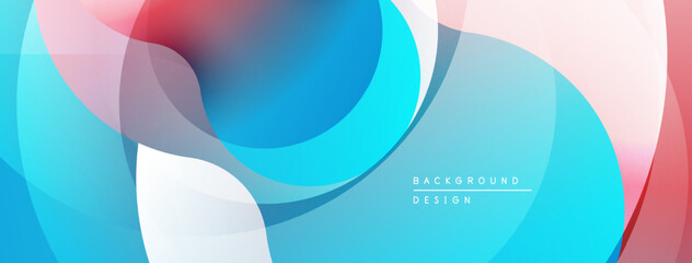 Abstract fluid shapes, vibrant colors blend. Modern design, smooth gradients create dynamic composition. Background features soft transitions.