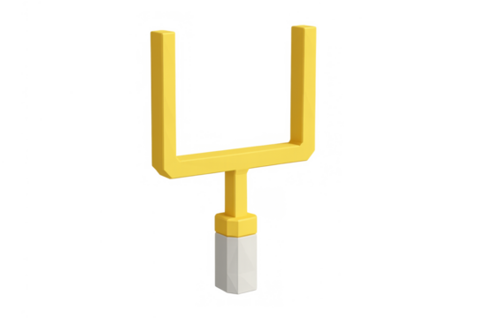 American football goalpost icon representing sport, competition, success, winning, achievement, and field goal play