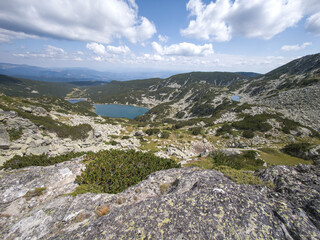 Landscape of Rila mountain near Yakoruda Lakes, Bulgaria