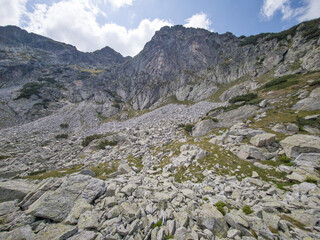 Landscape of Rila mountain near Yakoruda Lakes, Bulgaria