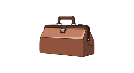 Brown doctor's bag