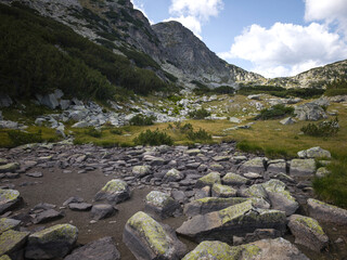 Landscape of Rila mountain near Yakoruda Lakes, Bulgaria