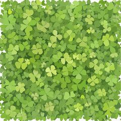 Lush Green Clover Field for St Patricks Day