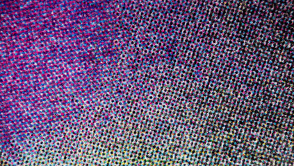 Close-Up of CMYK Print Dots Creating Gradient on Paper